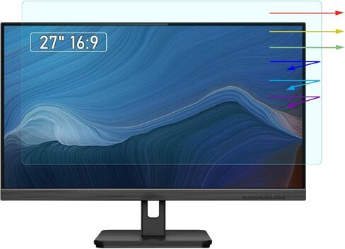 YINOVEEN Anti Blue Light Anti Glare Screen Protector Compatible for Amazon Basics 27 inch Monitor, Blue Light Blocking Protection Eyes Filter in Saudi Arabia