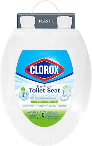 Clorox Elongated Scented Plastic Toilet Seat with Easy-Off Hinges in Saudi Arabia