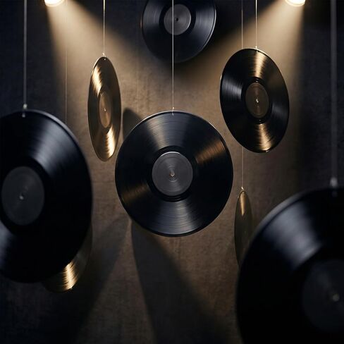 20 PCS 12 Inch Blank Vinyl Records, Black Vinyl Fake Albums Record Plain Decorations for Home, Studio Room, Wall Decor, Graffiti in Saudi Arabia