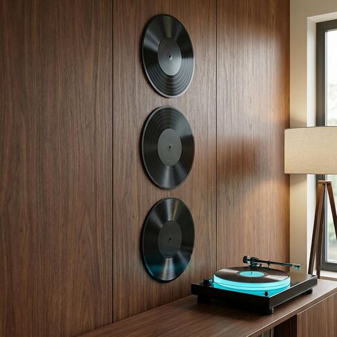 20 PCS 12 Inch Blank Vinyl Records, Black Vinyl Fake Albums Record Plain Decorations for Home, Studio Room, Wall Decor, Graffiti in Saudi Arabia