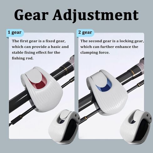 MIUPOO Fishing Pole Binding Clip, Fishing Rod Fixed Accessories, Portable Takedown Fishing Pole Clip, Suitable of Various Sizes Poles, 4 Pieces. in Saudi Arabia