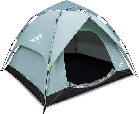 Instant Pop Up Tent 4 Person – Easy Setup Camping Tent Instant Setup 3-in-1 Waterproof Tent 10000mm With Rainfly Family Outdoor Tent in Saudi Arabia