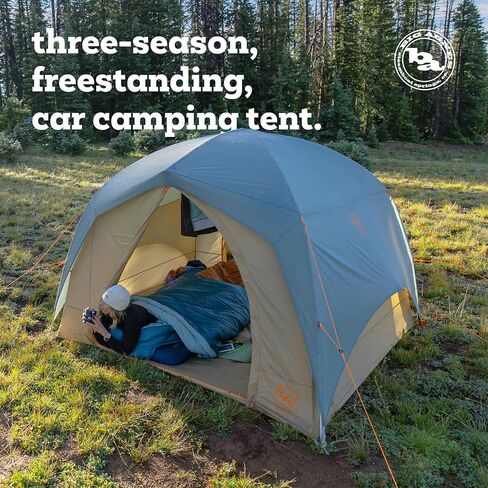 Big Agnes Big House - خيمة تخييم للقاعدة والسيارة، معدات مقاومة للماء لـ 3 فصول، سهلة الإعداد للمجموعات in Saudi Arabia