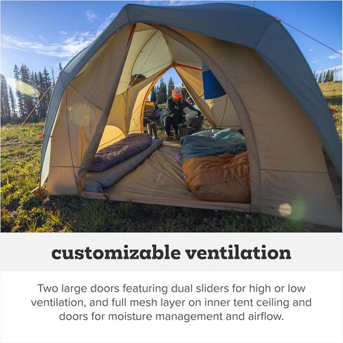 Big Agnes Big House - خيمة تخييم للقاعدة والسيارة، معدات مقاومة للماء لـ 3 فصول، سهلة الإعداد للمجموعات in Saudi Arabia