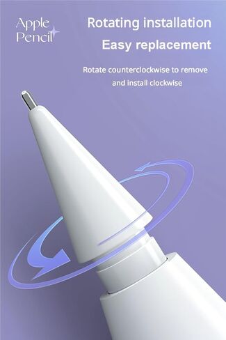 Replacement Tips for Apple Pencil Pro/ 2nd Gen/ 1st Gen/USB C, Upgraded Apple Pencil Tips with Case No Wear Out Fine Point Precise Control, for iPad Pen Nibs Sets (6) in Saudi Arabia
