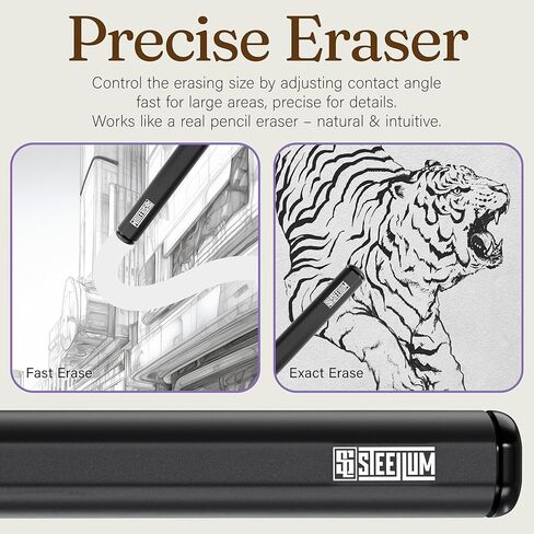 قلم بديل PRO EMR Stylus Remarkable 2 مع ممحاة رقمية + 5 نصائح | 4096 حساسية مستوى الضغط ورفض راحة اليد | قلم تحديد رقمي بالإضافة إلى متوافق مع Kindle Scribe وBoox وWacom in Kuwait