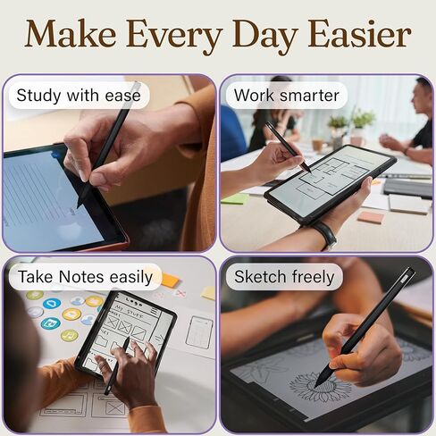 قلم بديل PRO EMR Stylus Remarkable 2 مع ممحاة رقمية + 5 نصائح | 4096 حساسية مستوى الضغط ورفض راحة اليد | قلم تحديد رقمي بالإضافة إلى متوافق مع Kindle Scribe وBoox وWacom in Kuwait