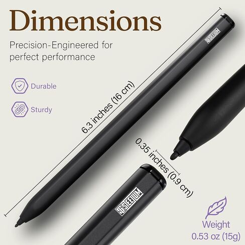 قلم بديل PRO EMR Stylus Remarkable 2 مع ممحاة رقمية + 5 نصائح | 4096 حساسية مستوى الضغط ورفض راحة اليد | قلم تحديد رقمي بالإضافة إلى متوافق مع Kindle Scribe وBoox وWacom in Kuwait