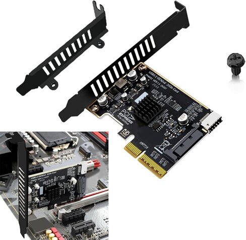 PCIe 4X to USB 3.2 Gen 2 Front Panel Converter 20Gbps Fast Speed Adapter 4 Layer Circuit Board Durability in Saudi Arabia