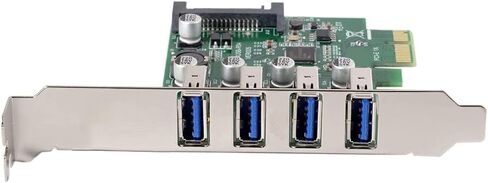 الملف الشخصي المنخفض 4 منافذ PCI-E إلى USB 3.0 HUB PCI Express محول بطاقة التوسع 5Gbps USB1.1/2.0/3.0 أنظمة التشغيل in Kuwait