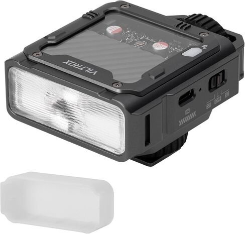 فلاش كاميرا VILTROX Spark Z3 TTL صغير لكاميرا Canon، مصباح يدوي صغير 6500K فلاش GN16 عالي الطاقة مع وقت إعادة التدوير فائق السرعة 0.1–1 ثانية، TTL Auto مع 7 مستويات للتحكم اليدوي في الطاقة (رمادي، لكانون) in Saudi Arabia