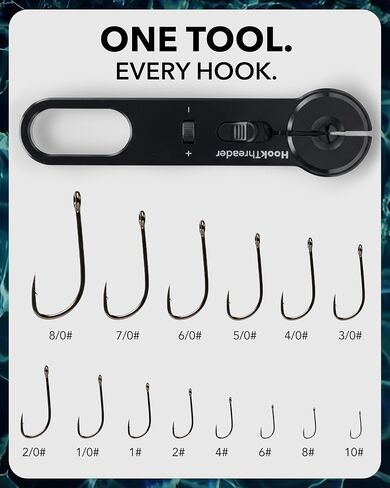 Hook Threader – Fishing Knot Tying Tool for Small Hooks – Adjustable Fishing Nippers – Easy Threading Eyelets – Durable Aluminum & Stainless Steel Build in Saudi Arabia