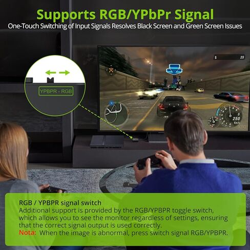 LiNKFOR PS2 to HDMI Converter, 1080P Upscaling HDMI Adapter for PS2 Console, with RGB/YPbPr Switch and 4:3/16:9 Aspect Ratio in Saudi Arabia