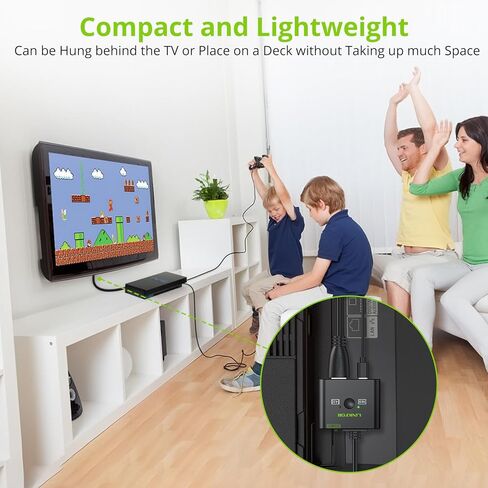 LiNKFOR PS2 to HDMI Converter, 1080P Upscaling HDMI Adapter for PS2 Console, with RGB/YPbPr Switch and 4:3/16:9 Aspect Ratio in Saudi Arabia