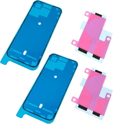 2Pack Front Screen Frame Adhesive + 2Pack Battery Adhesive Sticker Double Glue Tape Replacement Part for iphone15 Pro/15 Pro Max (15 Pro Max) in Saudi Arabia