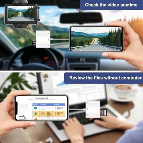 قارئ بطاقة SD، محول بطاقة USB 3.0 من النوع C عالي السرعة إلى SD/TF، ​​لهاتف iPhone 15/Android/iPad/Mac/الكمبيوتر المحمول، قارئ بطاقات Micro SD بثلاث فتحات للبطاقات يدعم بطاقة SD Micro SD CF، لا يتطلب تطبيقًا in Saudi Arabia