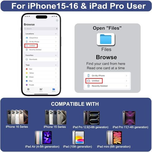 قارئ بطاقة SD، محول بطاقة USB 3.0 من النوع C عالي السرعة إلى SD/TF، ​​لهاتف iPhone 15/Android/iPad/Mac/الكمبيوتر المحمول، قارئ بطاقات Micro SD بثلاث فتحات للبطاقات يدعم بطاقة SD Micro SD CF، لا يتطلب تطبيقًا in Saudi Arabia