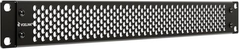 VCELINK 1U Ventilated Blank Panel for 19" Server Rack, Detachable Design Network Cabinet Spacer, S45C Carbon Steel Rack Filler Plate with Screws, Black 4-Pack in Saudi Arabia