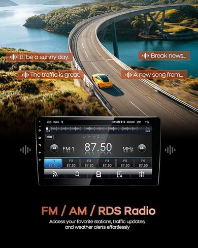 ستيريو راديو السيارة لسيارة Toyota Tacoma 2005-2015، ستيريو سيارة بشاشة تعمل باللمس 9 بوصة مع Carplay لاسلكي، Android Auto، لراديو Toyota Tacoma مع بلوتوث، كاميرا احتياطية، AM/FM، وحدة الرأس - 2+64G in Saudi Arabia
