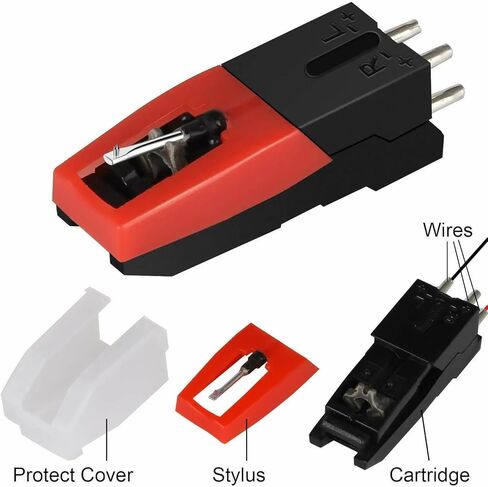 Generic 5 Pcs Turntable Universal Diamond Cartridge with Needle Stylus For Lp Vinyl Phonograph Gramophone Record Player Hi-Fi Needle Accessories in Saudi Arabia