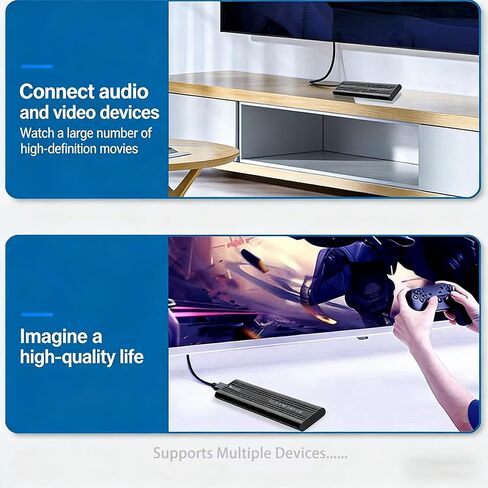 حاوية M.2 NVMe SSD، محول USB 3.2 Gen2 10 جيجابت في الثانية M.2 إلى USB-C، حافظة PCIe خارجية من الألومنيوم، تدعم 2230/2242/2260/2280 M/B&M Key SSD، UASP Trim لنظام التشغيل Mac Windows Linux (SSD غير متضمن) in Kuwait