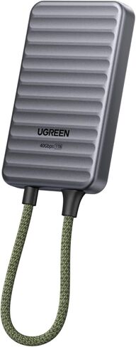 UGREEN NeoDrive Go 1TB Portable SSD with 40Gbp Built-in Cable Up to 4000MB/s, TSMC External Solid State Drive Support 3D NAND & 4K Pro Res Compatible with Windows, Mac & Android, iPad etc in Saudi Arabia
