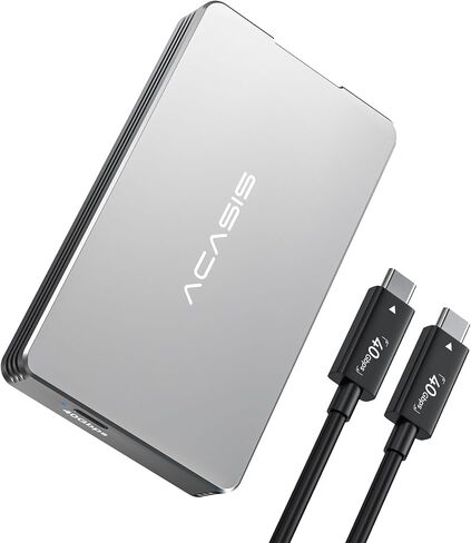 ACASIS 40Gbps M.2 NVMe SSD Enclosure, Tool Free Installation, NVMe Enclosure for M1/M2/ Pro/Max,Compatible with USB4/3.2/3.1/3.0/2.0, Support 2280/2260/2242/2230 B+M M-Key (TBU401-used) in Saudi Arabia