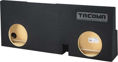 Dual Sealed sub Box 2005-2023 Tacoma Double cab subwoofer Enclosure car Audio Ground Shaker (Black, 10" Dual) in Saudi Arabia