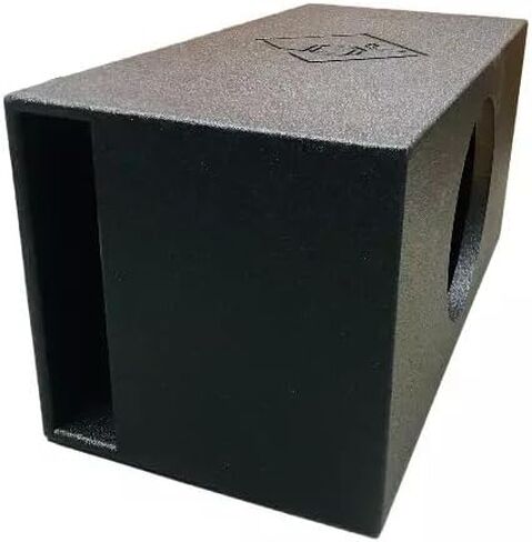 Bass Rockers BR12SVSPL 12" Single Vented SPL Subwoofer Enclosure Box, Tuff Coated Gloss Finish, 3/4" Hardwood MDF, Large Ported Design 2.5 cu ft Chamber, CNC Logo, Front Mount, Spring Terminals in Saudi Arabia