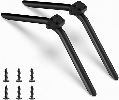 Yaotieci Metal TV Legs Only for 65R4A5R 65R6A5R Roku TV Stand Legs, for Roku Select/Plus Series Models Listed with Screws, Anti Slip Pads and Instruction, Easy Installation in Saudi Arabia