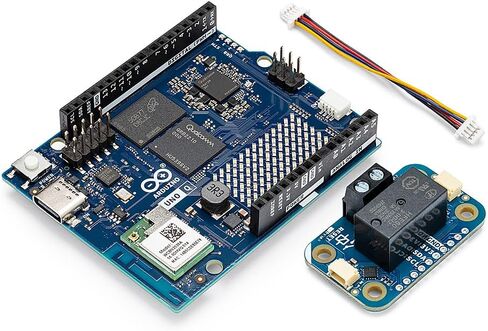 Arduino UNO Q 4GB + Modulino Latch Relay — Plug‑and‑Play High‑Power Switching Module Bundle for AI, IoT, Robotics & Prototyping | Linux + Arduino | No‑Solder Modular Expansion in Saudi Arabia