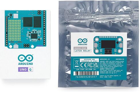 Arduino UNO Q 4GB + Modulino Latch Relay — Plug‑and‑Play High‑Power Switching Module Bundle for AI, IoT, Robotics & Prototyping | Linux + Arduino | No‑Solder Modular Expansion in Saudi Arabia