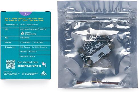 Arduino UNO Q 4GB + Modulino Latch Relay — Plug‑and‑Play High‑Power Switching Module Bundle for AI, IoT, Robotics & Prototyping | Linux + Arduino | No‑Solder Modular Expansion in Saudi Arabia