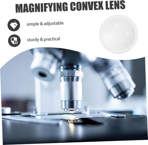 Homoyoyo 5Pcs Convex Lens Optical Glass Lens Magnifier Accessory for Focus Lens for Enhanced Illumination Projectors and Cameras in Saudi Arabia