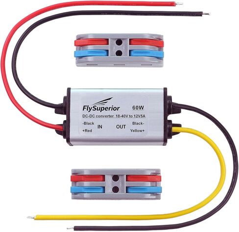 Automatic Buck Boost Converter 8-40V to 12V 10A 120W Waterproof Step Up Down DC for Car RV Marine Solar in Saudi Arabia