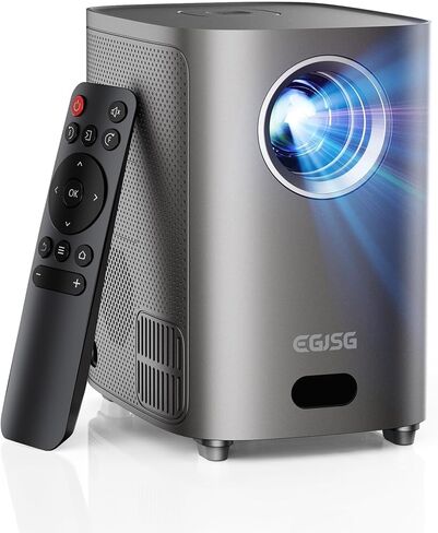 [تركيز كهربائي] جهاز عرض مزود بواي فاي وبلوتوث، 1080 بكسل، جهاز عرض محمول 4K مع تكبير، جهاز عرض أفلام خارجي للمسرح المنزلي حتى 300 بوصة مع حقيبة حمل، للهاتف/عصا التلفزيون/الكمبيوتر الشخصي in Kuwait