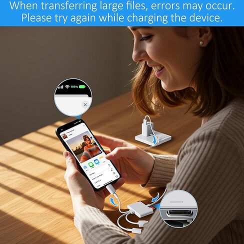 قارئ بطاقات SD 4 في 1 لأجهزة iPhone/iPad/Mac، قارئ بطاقات ذاكرة USB-C/Lightning/USB-A، نقل الصور من الكاميرا الرقمية بطاقة SD/TF إلى الهاتف، محول USB OTG متعدد المنافذ متوافق مع محرك فلاش in Kuwait