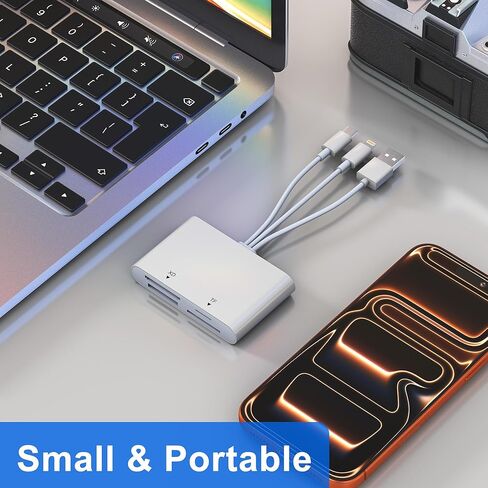 محول Memory Stick Pro Duo - قارئ بطاقات 4 في 1 SD/TF/MS/XD لأجهزة iPhone 17/16/15/14/iPad/PC/Android/MAC، ومحول بطاقة USB-C/USB/Lightning XD، توصيل وتشغيل قارئ بطاقات Sony Cybershot، لا حاجة إلى برنامج تشغيل in Kuwait