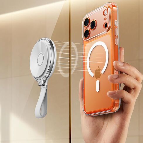 ESR for MagSafe Suction Mount, Sticky Phone Grip, Magnetic Phone Suction Grip, Silicone Suction Cup Phone Mount, Hands-Free Mirror Phone Holder for iPhone 17 16/Android/S25/Google, TikTok/Video, Pink in Saudi Arabia