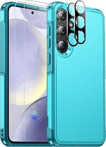 جراب SPIDERCASE مصمم لهاتف Samsung Galaxy S24 Plus، [حماية من السقوط بدرجة عسكرية 10 أقدام] جراب هاتف عالي التحمل مضاد للصدمات لهاتف Galaxy S24 Plus 2024، أزرق فاتح in Kuwait