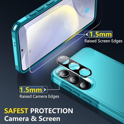 جراب SPIDERCASE مصمم لهاتف Samsung Galaxy S24 Plus، [حماية من السقوط بدرجة عسكرية 10 أقدام] جراب هاتف عالي التحمل مضاد للصدمات لهاتف Galaxy S24 Plus 2024، أزرق فاتح in Kuwait