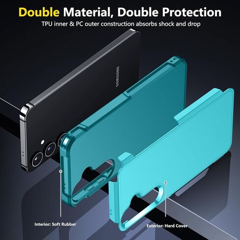 جراب SPIDERCASE مصمم لهاتف Samsung Galaxy S24 Plus، [حماية من السقوط بدرجة عسكرية 10 أقدام] جراب هاتف عالي التحمل مضاد للصدمات لهاتف Galaxy S24 Plus 2024، أزرق فاتح in Kuwait