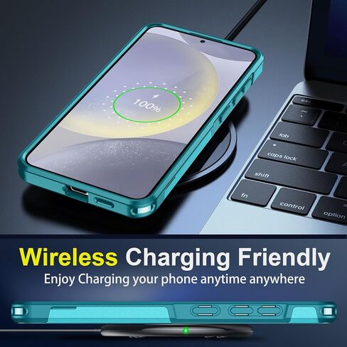 جراب SPIDERCASE مصمم لهاتف Samsung Galaxy S24 Plus، [حماية من السقوط بدرجة عسكرية 10 أقدام] جراب هاتف عالي التحمل مضاد للصدمات لهاتف Galaxy S24 Plus 2024، أزرق فاتح in Kuwait