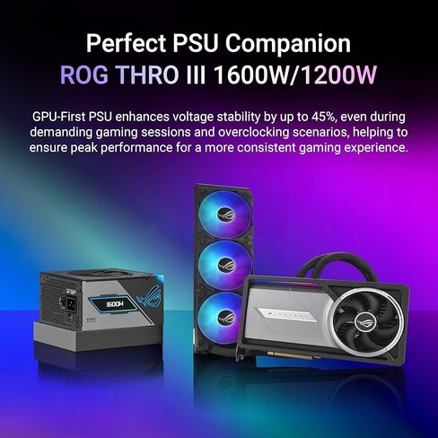 Asus ROG Astral LC GeForce RTX 5090 Gaming Graphics Card (PCIe 5.0, 32GB GDDR7, HDMI/DP 2.1, Cooling Plate, 360mm Radiator, Chain-Connectable Magnetic Fans) in Saudi Arabia