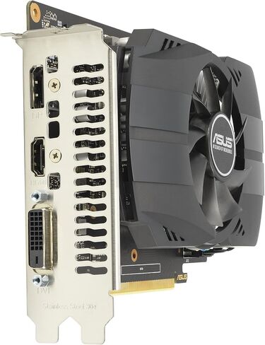 ASUS Phoenix NVIDIA GeForce GTX 1650 OC Edition Gaming Graphics Card (PCIe 3.0, 4GB GDDR6 Memory, HDMI 2.0, DisplayPort 1.4a, DVI-D, Dual Ball Fan Bearings, Auto-Extreme) (Renewed) in Saudi Arabia