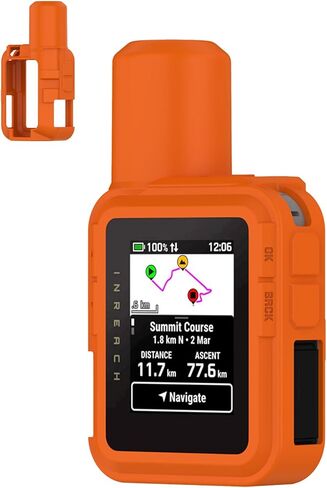 for Garmin inReach Mini 3 Plus Protective case, Shockproof Waterproof Lightweight Silicone Protective, Red in Saudi Arabia