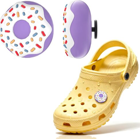 Waterproof Shoe Holder Compatible with Airtag, Cute Silicone Hidden Insert Air Tag Holder for Kids (Purple/White) in Saudi Arabia