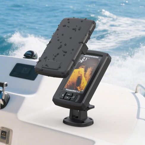 طقم واقي من الشمس وغطاء شاشة لجهاز Humminbird PiranhaMAX 4 و4 DI Fish Finder، غطاء ظل مضاد للوهج وغطاء شاشة واقي، أسود in Kuwait
