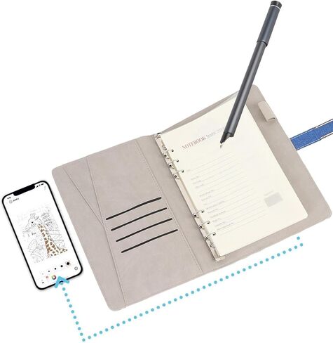 Digital Smart Pen Notebook Real Time Recording Convert to Text Sync for Note Taking (Blue) in Saudi Arabia