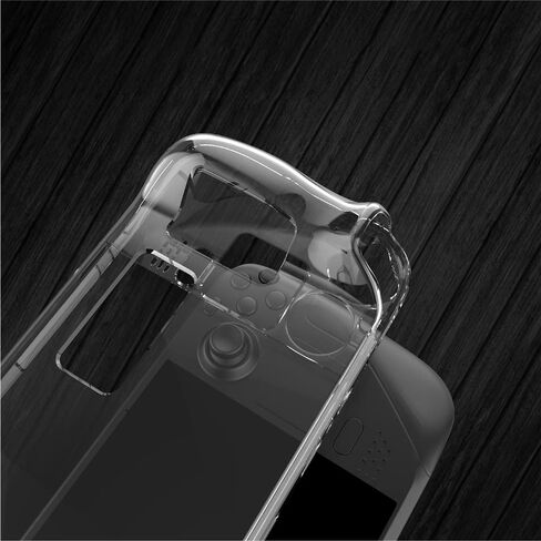 Hard Case for Steam Deck Clear Protective Case Non-Slip Anti-Collision Gamepad Cover Game Console Shell Transparent PC Host Split Crystal Shockproof Protective Cases in Saudi Arabia